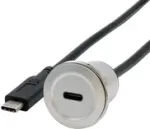 EXSYS EX-49183 metallist paigaldusadapter, USB-C emane &ndash; isane, USB 3.2 Gen 1, 30 cm