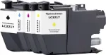 Renkforce RF-6952440 &uuml;hilduv tindikassettide komplekt Brother LC-3217 seeria jaoks (must, ts&uuml;aan, magenta, kollane, 4-pack)
