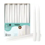 BOLSIUS Professionaalsed lauak&uuml;&uuml;nlad valged 250/24mm 30-pakk