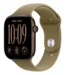 Apple Watch Series 12 GPS nutikell, 42 mm, tumeda pronksiv&auml;rvi alumiiniumkorpus, oliiviv&auml;rvi Sport rihm M/L