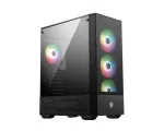 Arvuti korpus MSI MAG FORGE 112R Midi Tower Must karastatud klaasiga, 3x120mm esiventilaatorid, ATX/Micro‑ATX/Mini‑ITX tugi