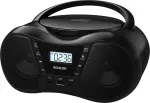 Sencor SPT 2300 BK boombox CD-m&auml;ngija, MP3, USB, Bluetooth, FM-raadio, AUX, 4 W, must