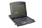 DIGITUS Modularne 43,2 cm (17 tolli) TFT-konsool 1 pordiga KVM, RAL 9005 must, Qwertzu Saksa