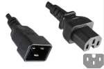 Microconnect PE152018 toitekaabel Must 1,8 m C20 pistik C15 pistik