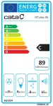 CATA GT-PLUS 45 WH/M 02030005 &otilde;hupuhasti (canopy-t&uuml;&uuml;pi), 60 cm, 645 m&sup3;/h, energiaklass C, LED, metallfiltrid, mehaaniline juhtimine, valge