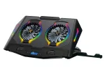 Conceptronic THYIA ERGO 2-Fan Gaming s&uuml;learvuti jahutusalus, 43,2 cm (17 tolli), 2 tk, nupud, must, sinine, roheline, punane, Hiina