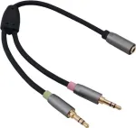 Adapterkaabel helos 3,5 mm pesa &ndash; 2&times; 3,5 mm pistikut mudel 288716