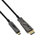InLine USB Display AOC kaabel, USB-C isane HDMI isasele (DP Alt Mode), 50 m