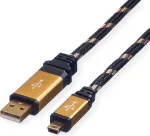 ROLINE GOLD USB 2.0 kaabel, t&uuml;&uuml;p A - 5-kontaktiline Mini 1,8m (11.02.8822)