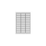 Avery Zweckform Avery - eemaldatav liim - Valge - 63,5 x 29,6 mm 675 silti (25 lehte x 27)