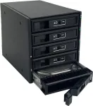 FANTEC BP-T3151-12G/6G SAS (12G) + SATA (6G) tagapaneel 5x 3,5/2,5 SSD/HDD (2526)