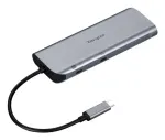 Targus Dual Video Mobile Dock 140 W EPR l&auml;bivooluga, juhtmega, USB 3.2 Gen 2 (3.1 Gen 2) USB-C, 140 W, 1000 Mbit/s, hall, 10 Gbit/s
