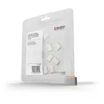 Lindy USB Type C pordiblokaatorid (ilma v&otilde;tmeta) &ndash; 10 tk pakendis, oranž