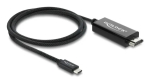DeLOCK 81703 koaksiaalne USB-C HDMI kaabel (DP Alt Mode), 4K 60 Hz, punutud kattega, 1 m