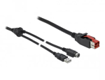 PoweredUSB-kaabel DeLOCK 85941 24V USB Type-A Mini-DIN 2m