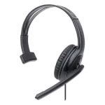 Manhattan Mono Over-Ear Headset (USB), mikrofonipoom (polsterdatud), jaem&uuml;&uuml;gikarp, reguleeritav peav&otilde;ru, juhtmega helitugevuse reguleerimine, k&otilde;rvapadi, USB-A nii heli kui mikrofoni jaoks, kaabel 1,5 m, kolmeaastane garantii
