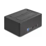 DeLOCK USB kahekordne dokkimisjaam 2 x SATA HDD SSD kloonimisfunktsiooniga ja kaardilugejaga