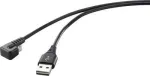 Renkforce USB 2.0, telefon (analoog) &uuml;henduskaabel [1x USB 2.0 pistik A - 1x USB 2.0 pesa Micro-B] 1,00 m must (RF-4598342)