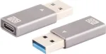 Kaablisugupoolemuundur ShiverPeaks BS14-05033 USB A to USB C hall