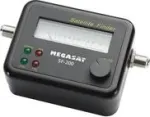 Satelliidisignaali otsija Megasat SF-200 (MPN 1200576) signaali tugevuse ja kvaliteedi indikaatoritega
