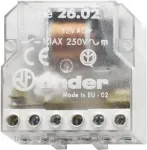 FINDER impulssl&uuml;liti 230VAC 26.02.8.230.0000 Seeria 26 s&uuml;vistatavale paigalduskarbile 2 kontakti 10A 26.02.8.230.0000 (260282300000)
