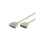 Wentronic Goobay &uuml;henduskaabel D-SUB, hall, 1,8 m - D-SUB/IEEE 1284-pistik (25-kontaktiline) > D-SUB/IEEE 1284-pesa (25-kontaktiline) (50541)