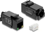 Delock 86609 Keystone moodul RJ45 pesa Cat.6A UTP koos PoE LED-iga