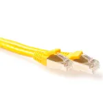 ACT Kollane 15-meetrine SFTP CAT6A paigalduskaabel takistuseta RJ45-pistikutega