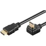 Goobay HDMI 2.0 90&deg; nurga all kaabel Ethernetiga 4K 60Hz 5 m Must