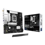 Emaplaat ASRock B860M Rock WiFi (mATX, Intel LGA 1851, DDR5, HDMI, DisplayPort)
