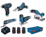 Bosch 0615A0017C 12V juhtmeta 5-t&ouml;&ouml;riistakomplekt XL-Boxxiga