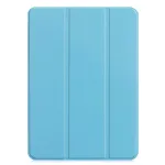 iLike Galaxy Tab S9 Plus 12.4 Tri-Fold Eco-Leather Stand Case Sky Blue