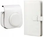 LOVEINSTANT 2-in-1 komplekt: kaitse&uuml;mbris ja fotoalbum Fujifilm Instax Mini 11 jaoks - valge