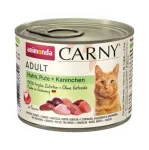 ANIMONDA Carny Adult Chicken, turkey, rabbit - m&auml;rg kassitoit - 200g