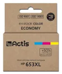Actis KH-653CR tint (asendab HP 653XL 3YM74AE; Premium; 18 ml; 300 lehek&uuml;lge; v&auml;rviline)