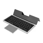 LogiLink ID0214 Bluetooth-klaviatuur puuteplaadiga, Bluetooth 5.1, 3 kanalit, eemaldatav kaas, hall