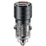 USAMS C36 95W kiirlaadija auto USB + USB-C must CC176CC01 (US-CC176)