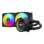 FSP AE24-B 240 mm ARGB k&otilde;ik-&uuml;hes CPU vedelikjahuti, LGA1851/AM5, must
