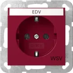 Gira 4457108 SCHUKO pistikupesa hinged kattega, System 55, puhtvalge l&auml;ikiv