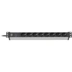 Brennenstuhl 1390007308 - 2 m - 8 vahelduvvoolu v&auml;ljundit - sisetingimustesse - IP20 - alumiinium - plast - must - h&otilde;bedane