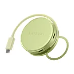 Satechi OntheGo 5-in-1 mitme pordiga adapter - USB-C hub 4K HDMI, USB-C 5Gbps, USB-A 5Gbps, SD-kaardi lugeja, 60W PD l&auml;bivool (Citrus)