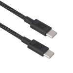 ACT USB 2.0 60W laadimis-/andmesidekaabel USB-C - USB-C, must, 1 meeter (AC3082)