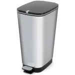 KIS Pedaali pr&uuml;gikast Metallic Chic Bin L 45L Steel Grey