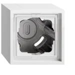 Gira 1-kohaline pealispinnal paigaldatav korpus F300 raamiga, puhtvalge (106180)
