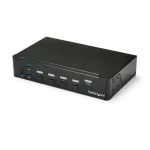 StarTech.com 4-pordiline HDMI KVM-l&uuml;liti - USB 3.0 - 1080p, 1920 x 1080 pikslit, riiulile paigaldatav, must