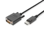 Digitus - DisplayPort-kaabel - DisplayPort (M) - DVI-D (M) - 5,0 m (DisplayPort 1.2) - Valatud, tiibkruvid - Must (AK-340301-050-S)