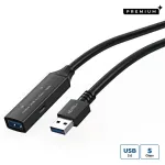 Microconnect USB3.0AAF5A aktiivne USB 3.2 Gen 1 pikenduskaabel, USB-A (isane) &ndash; USB-A (emane), 5 m