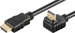 Microconnect HDM19192V2.0A90 High Speed HDMI-kaabel, HDMI A-t&uuml;&uuml;p, 2 m, must