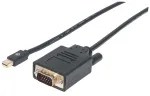 Manhattan 152167 Mini DisplayPort &ndash; VGA videomuundur, must