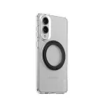 PanzerGlass CARE l&auml;bipaistev &uuml;mbris musta tugijalaga ja Qi toega Samsung Galaxy S25 Edge